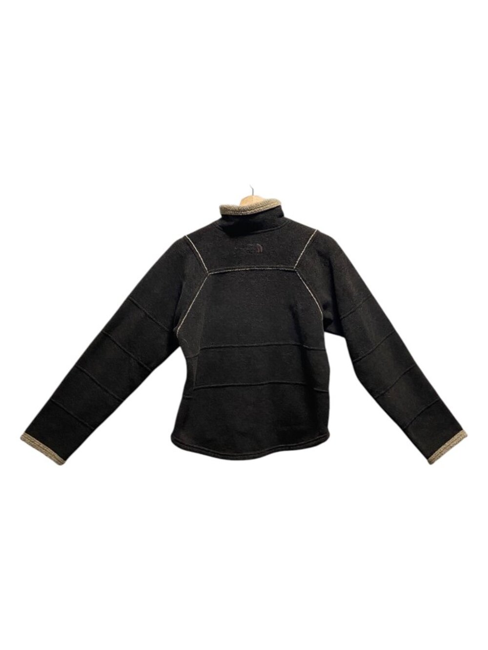 The North Face Vintage Y2K Fleece Quarter Zip Pullover Jacket Brown Size S Cozy - Picture 11 of 13